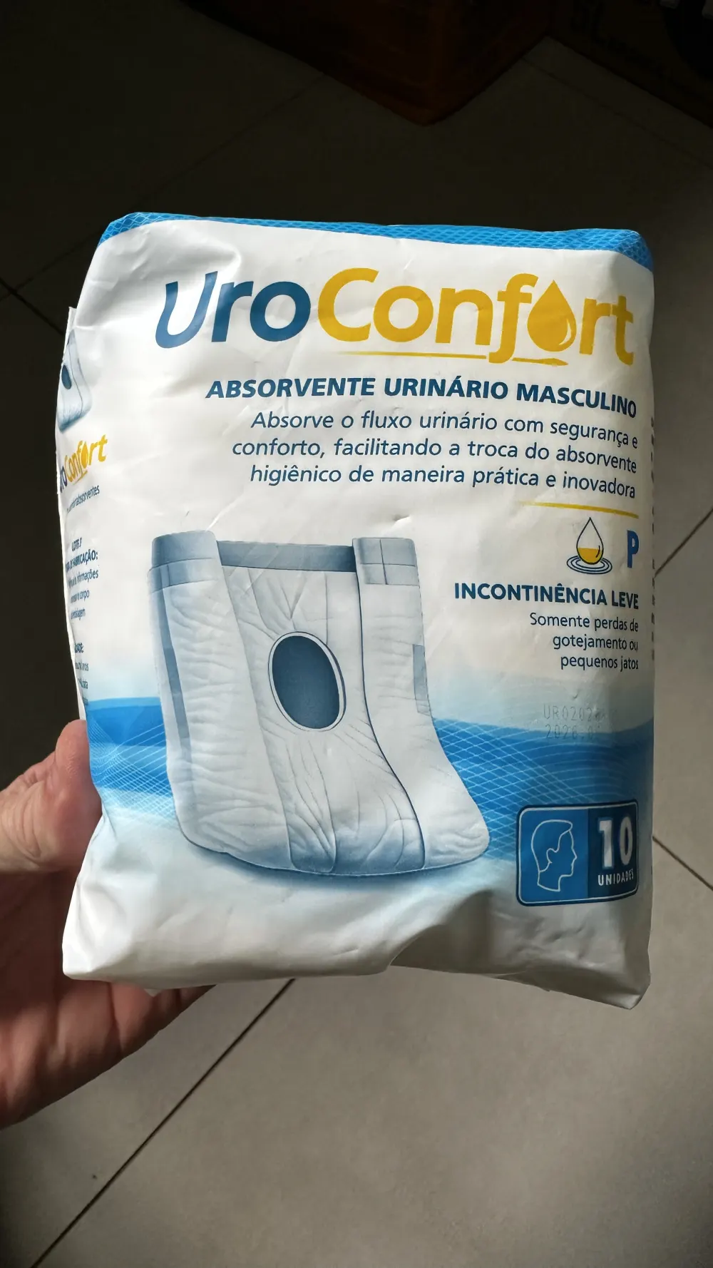 Embalagem real Uroconfort tamanho P