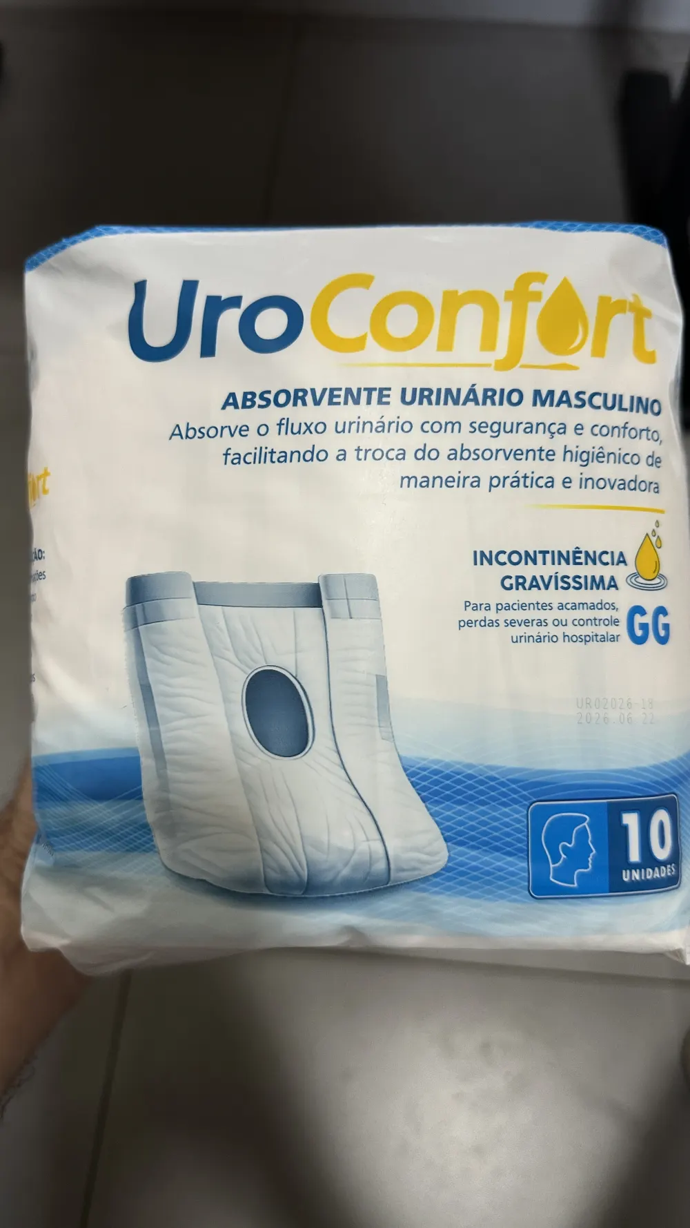Embalagem real Uroconfort tamanho GG